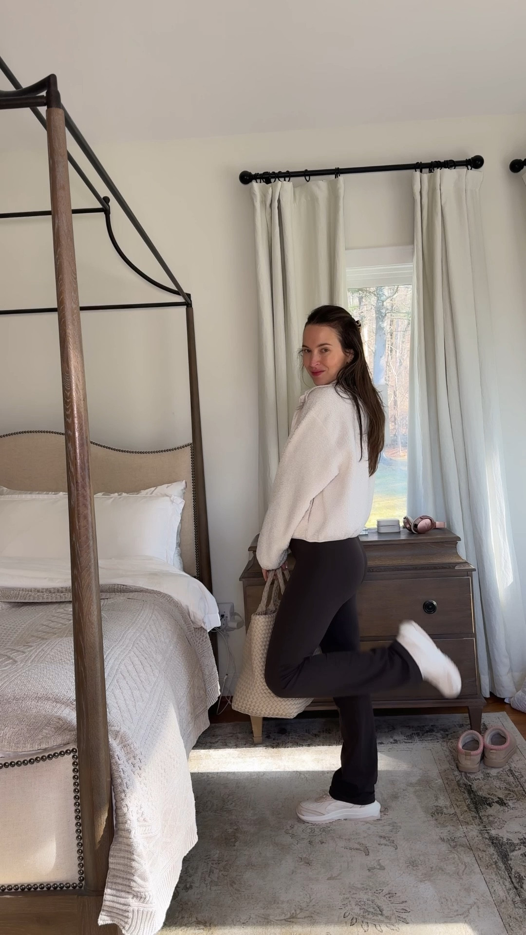 Love these pieces from Athleta - they all run true to size. Wearing S in jacket, XS in top/bottom. Shoes run slightly snug, size up 1/2 size from sneaker size  

#LTKmomlife #LTKgrwm #LTKOver40