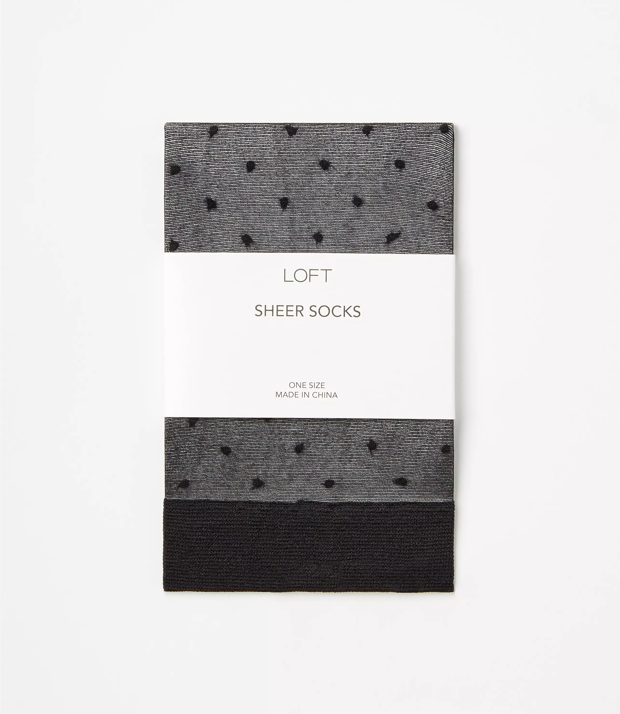 Dotted Sheer Crew Socks | LOFT