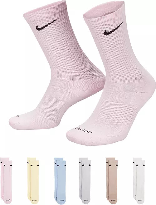 Nike Dri-FIT Everyday Plus Cushioned Training Crew Socks - 6 Pack | Dick's Sporting Goods | Dick's Sporting Goods