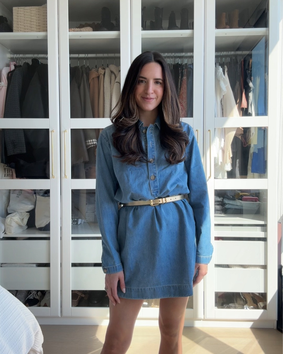 Wearing an xsmall dress - it’s SO comfortable!! 

Spring dress, work outfit, denim dress, j. Crew

#LTKSeasonal #LTKfindsunder100 #LTKstyletip