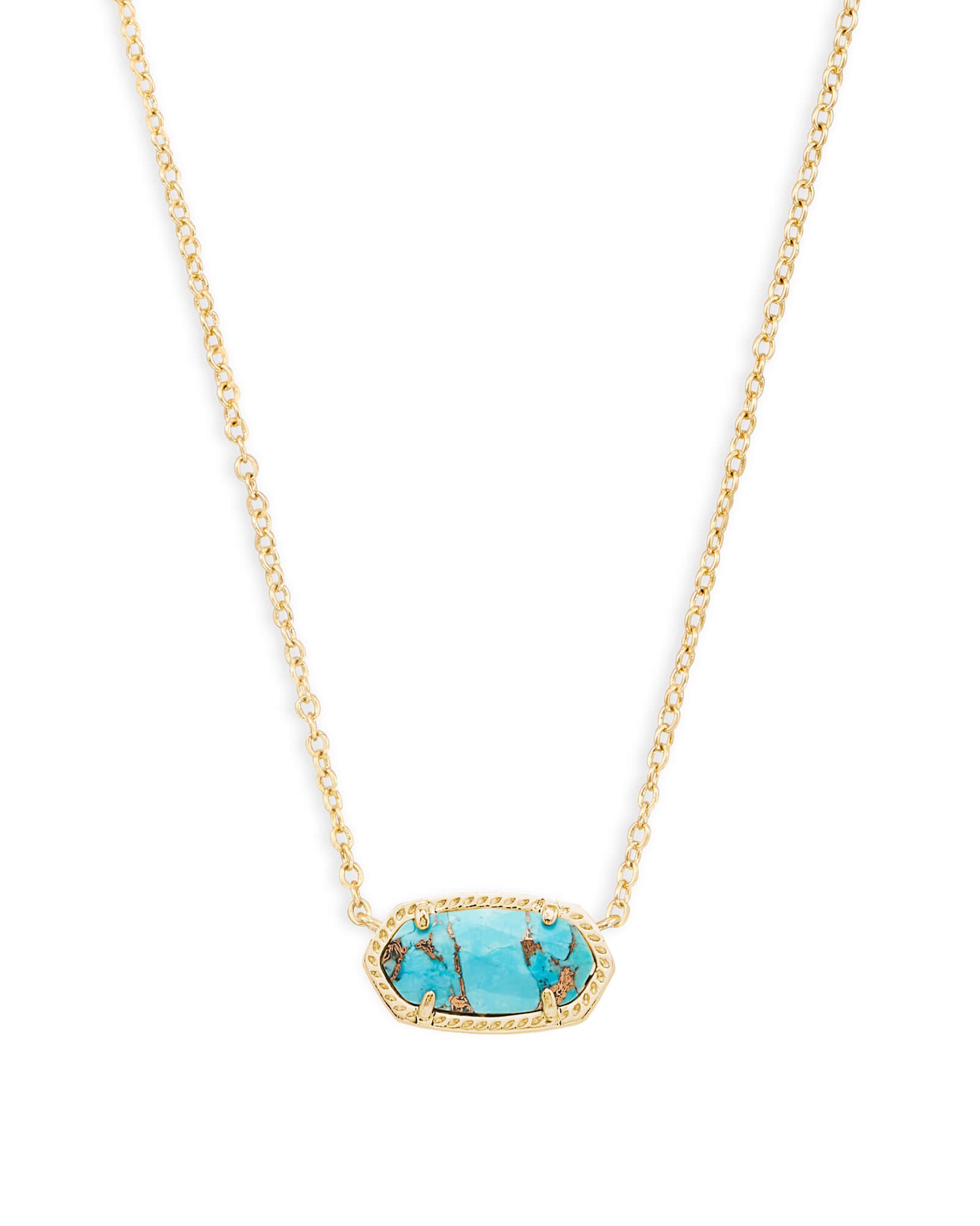 Elisa Pendant Necklace in Bronze Veined Turquoise | Kendra Scott