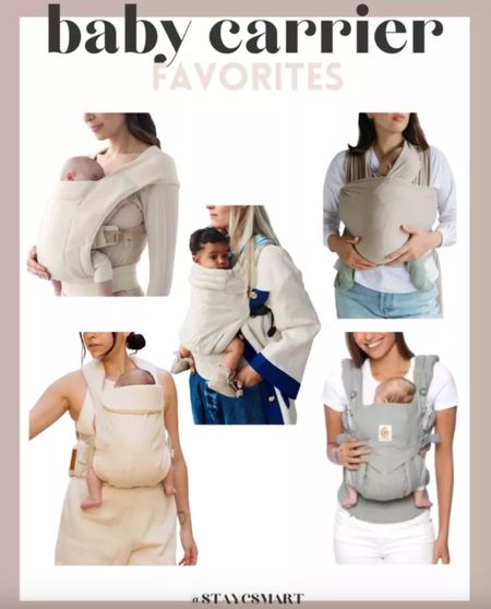 Baby carrier favorites - baby must haves - new mom essentials - baby finds - baby essentials - baby carriers 

#LTKStyleTip #LTKBaby #LTKBump