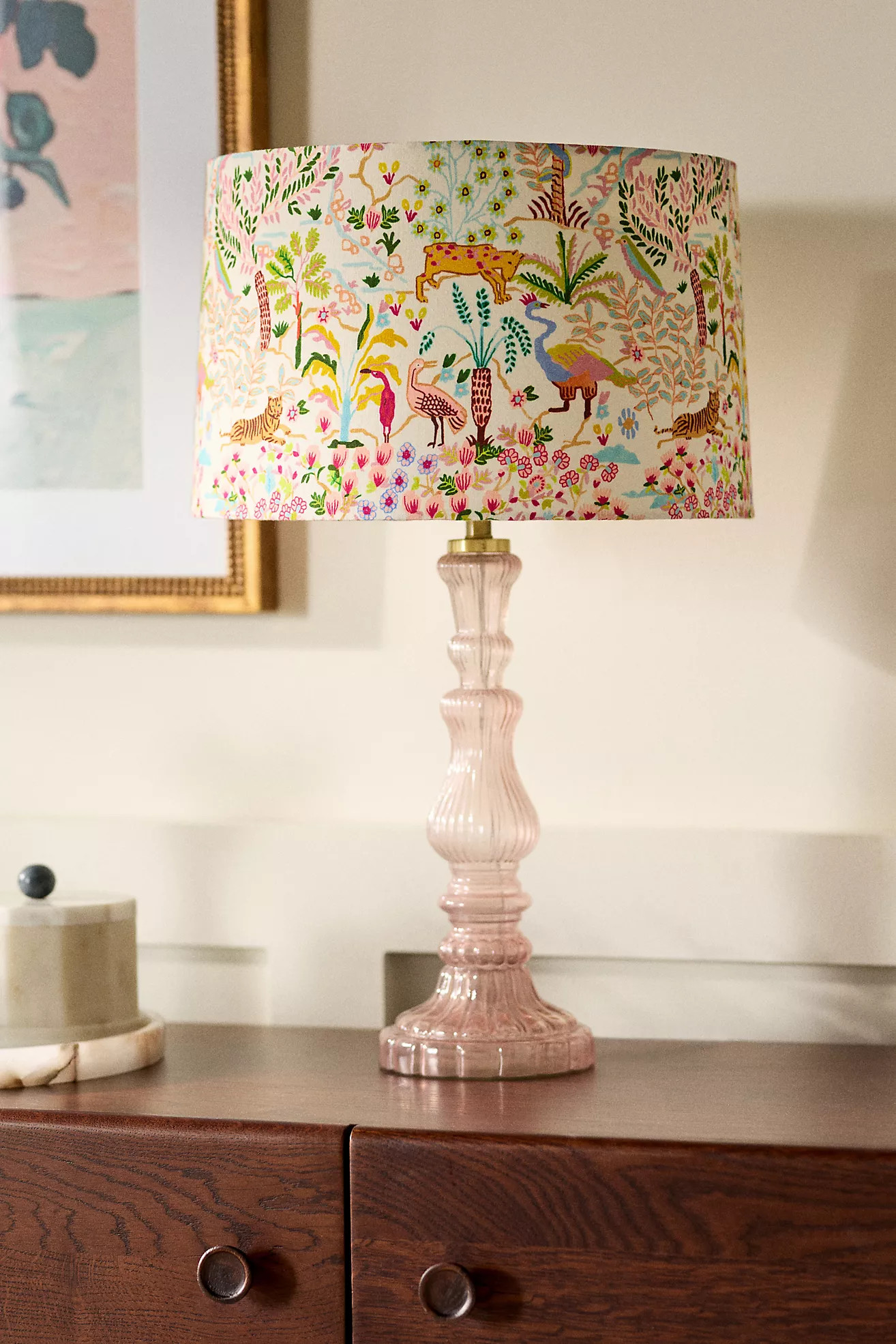 Tales Menagerie Printed Lamp Shade | Anthropologie (US)