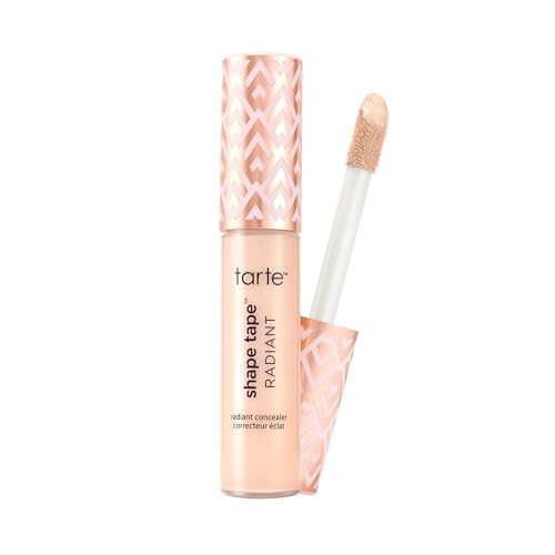 tarte shape tape radiant concealer – Medium-Coverage, Hydrating Finish Under Eye Concealer for Dark Circles, Redness & Discoloration, Vegan, Cruelty-Free, full size, 12B fair beige | Amazon (US)