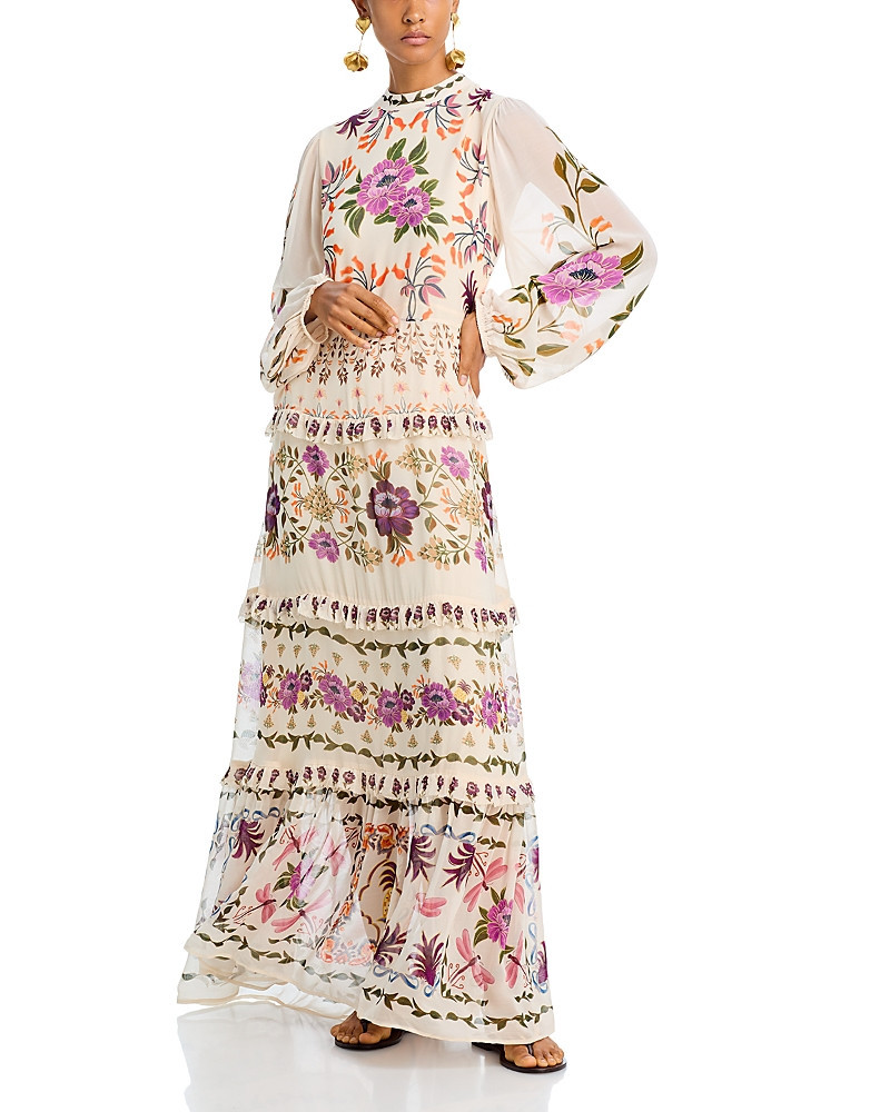 Farm Rio Winter Garden Ruffled Maxi Dress | Bloomingdale's (US)