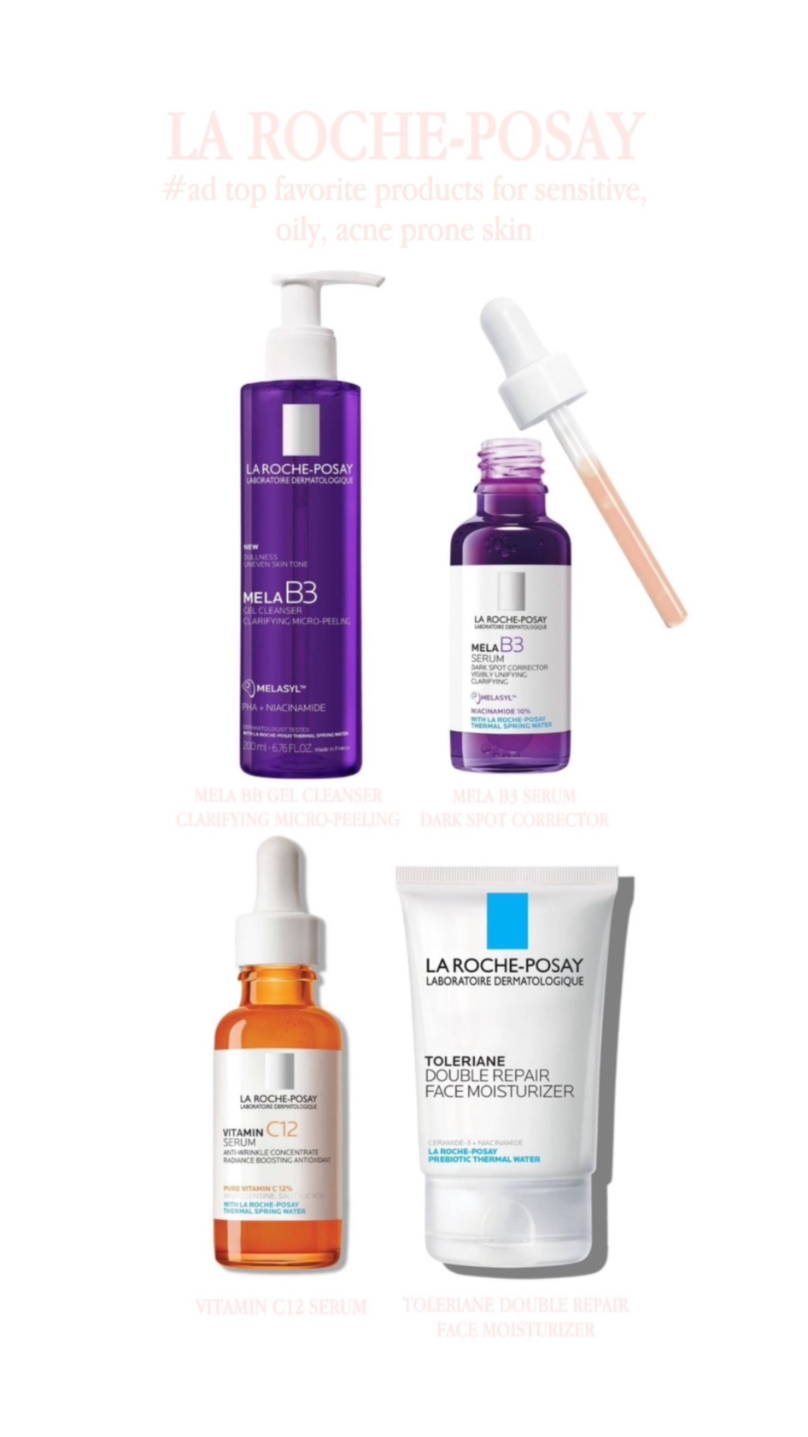 #ad My top 4 skincare favs for sensitive acne prone skin from La Roche- Posay

@Target @Larocheposayusa #Ad,
#TargetPartner #Target #LaRochePosayPartner
#LaRochePosayUSA | sensitiveskin, acneprone, skincarefavs, skincare, beauty, selfcare | skin reset, sensitive dry skin

#LTKselfcare #LTKgrwm #LTKSeasonal