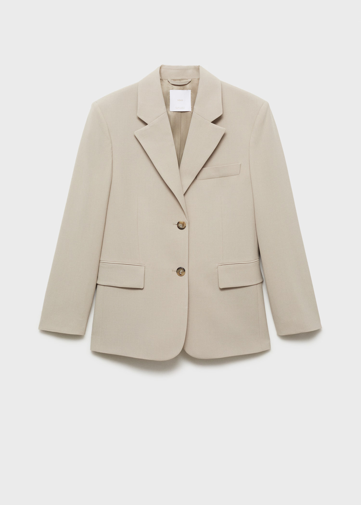 Structured straight-fit jacket - Women | MANGO United Kingdom | MANGO (UK)