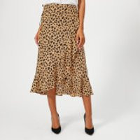 RIXO London Women's Gracie Midi Skirt - Spot Leopard | Coggles (Global)