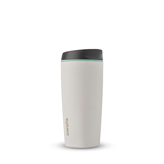 Owala SmoothSip Insulated Stainless Steel Coffee Tumbler, Reusable Iced Coffee Cup, Hot Coffee Tr... | Amazon (US)