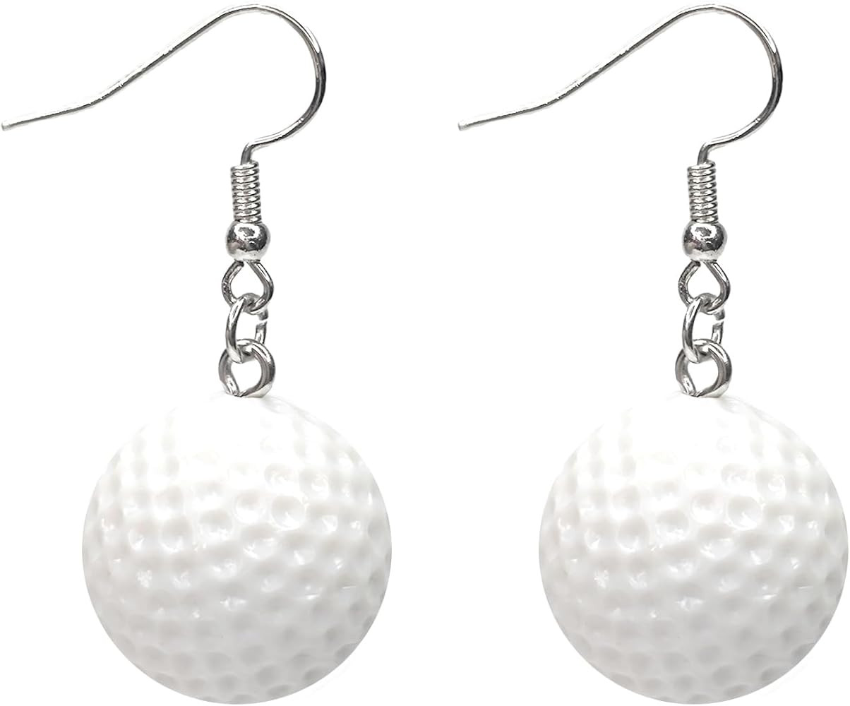 ROSTIVO Golf Ball Earrings for Women Cute Resin Dangle Earrings | Amazon (US)