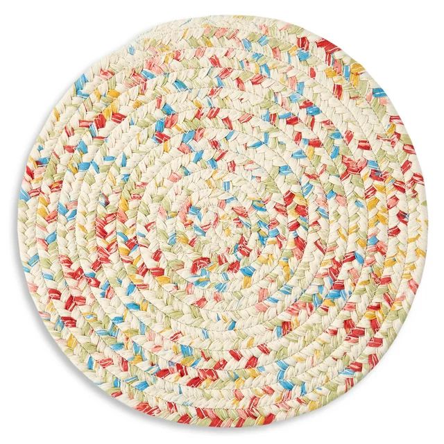 The Pioneer Woman Sweet Rose Braided Placemat, Multicolor, 15" Round | Walmart (US)