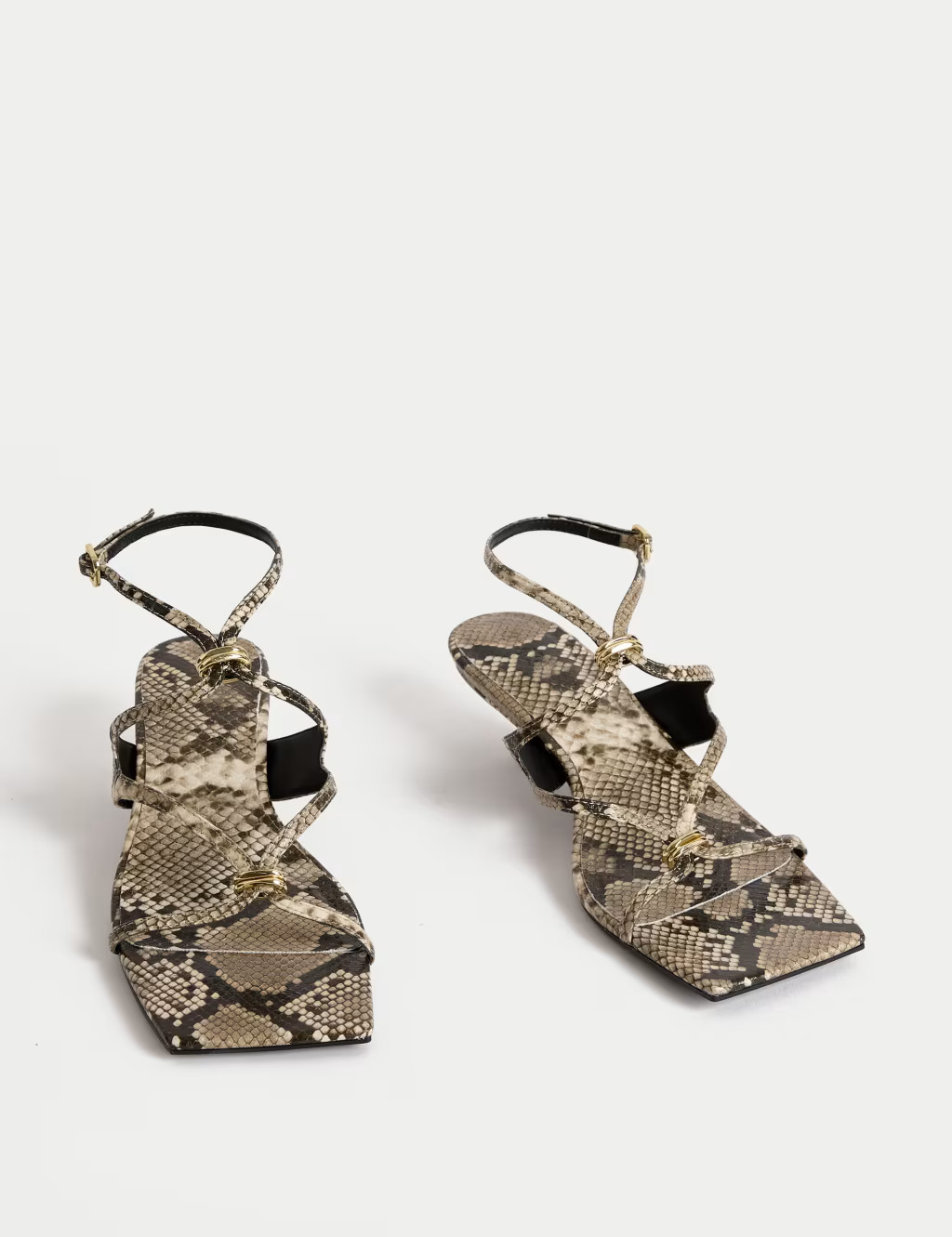 Buckle Kitten Heel Sandals | Marks & Spencer (UK)