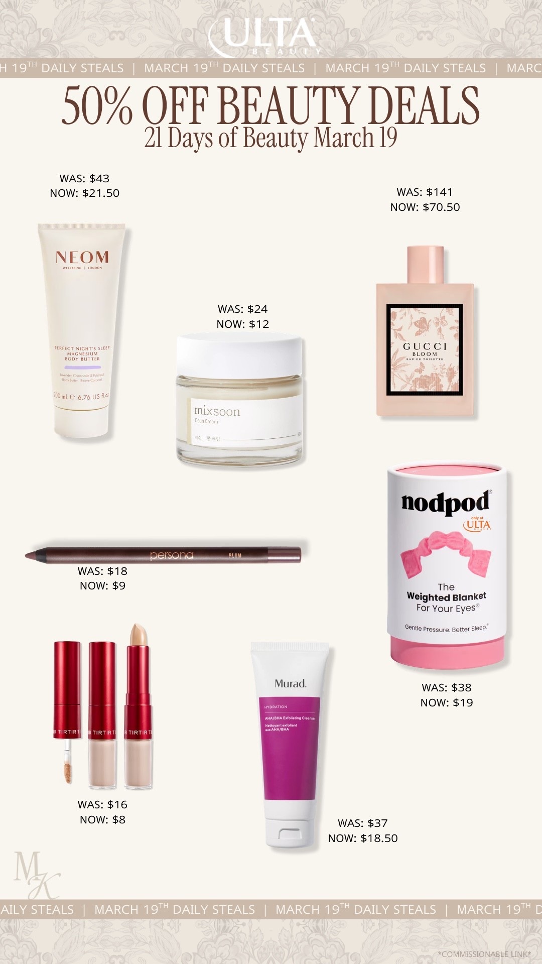 Ulta Beauty sale, Ulta 21 Days of Beauty, 21 Days of Beauty deals, beauty sale 2026, makeup sale, skincare sale, mature skin, hydrating skincare, skincare routine, skincare essentials, beauty, makeup, make up, makeup must haves, everyday makeup routine, full glam makeup, natural makeup look, dewy makeup, long lasting makeup, trending beauty products, hair tools, hair styling tools, hair care routine, frizz control, beauty favorites

#LTKBeauty #LTKselfcare #LTKSaleAlert