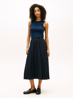 Pleated Crepe Midi Skirt | Tommy Hilfiger | Tommy Hilfiger (US)