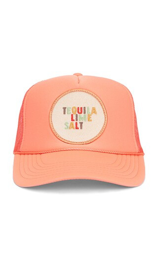 Tequila Lime Salt Hat in Coral | Revolve Clothing (Global)