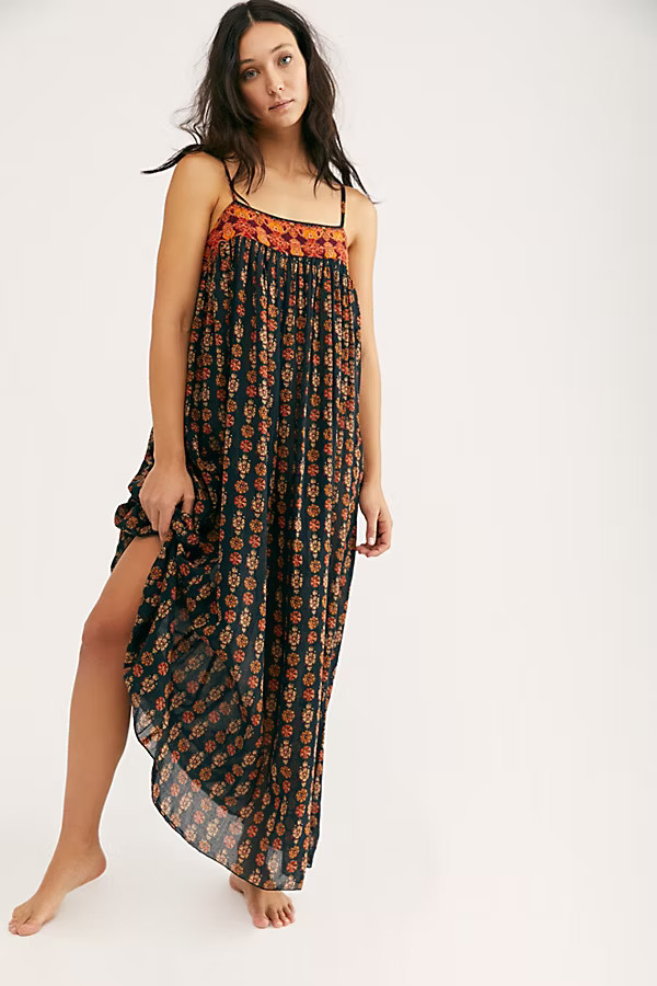 On My Own Printed Maxi Slip | Free People (Global - UK&FR Excluded)