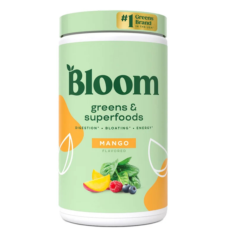 Bloom Nutrition Greens & Superfoods Powder, Mango, 25 Servings | Walmart (US)