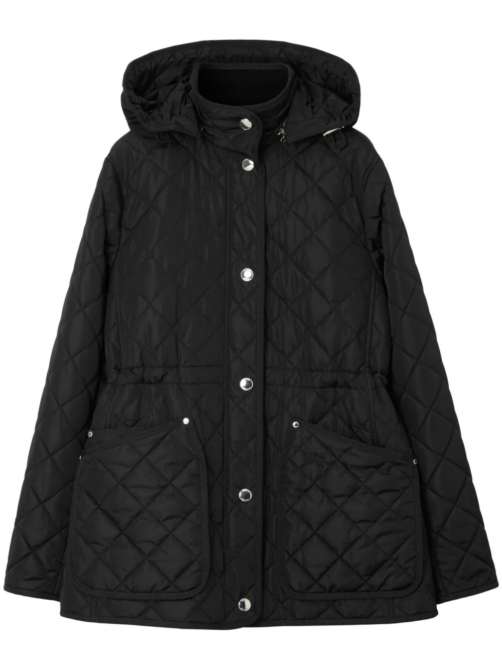 Burberry detachable-hood diamond-quilted Jacket | Black | FARFETCH | Farfetch Global