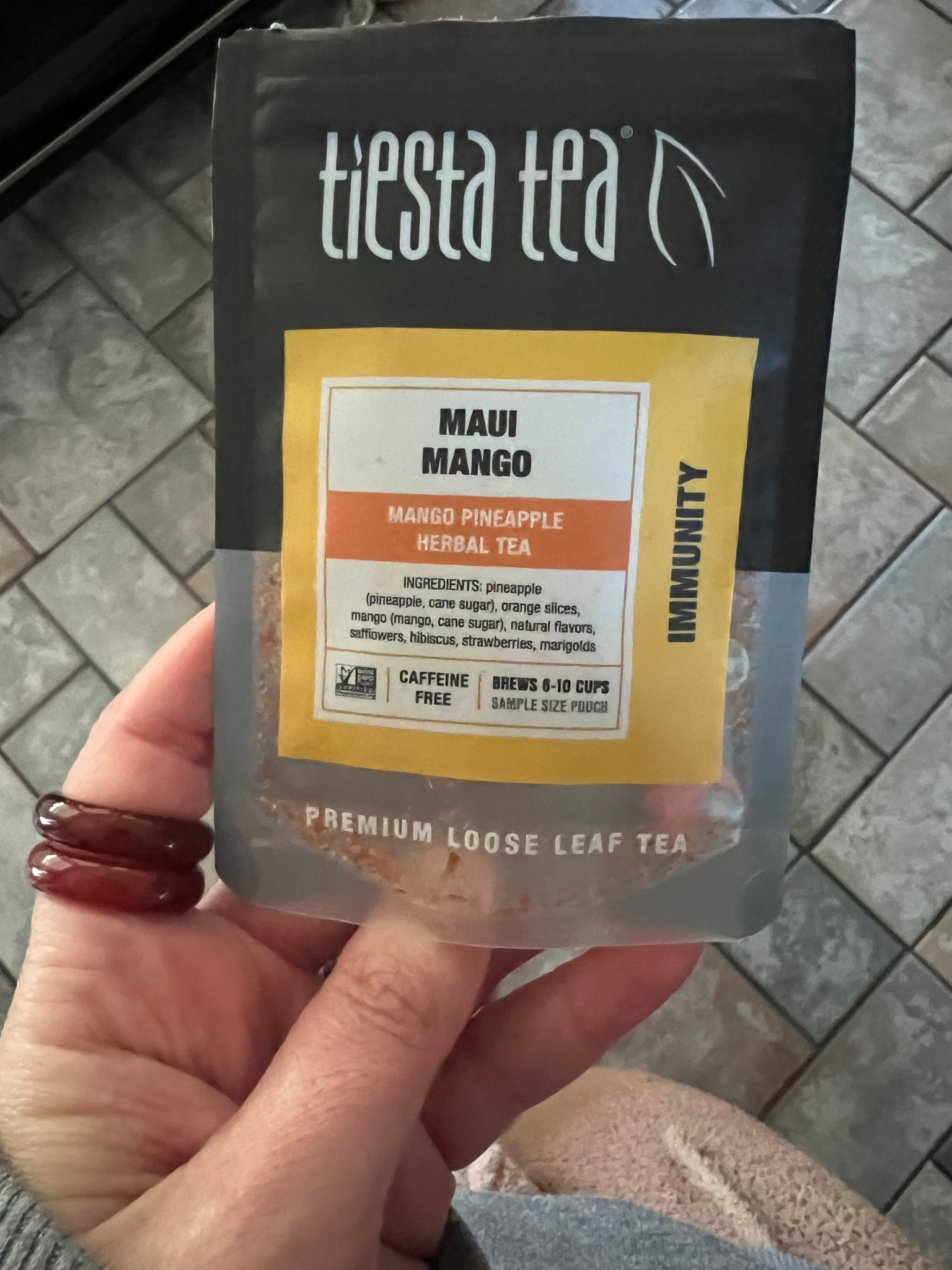 Just ran out of this sample of Maui Mango tea 😭 I had a few samples and now I am hooked. It’s caffeine free so I can drink it in the afternoon and not have to be worried about being up all night. 

#LTKselfcare #LTKstorytime #LTKfoodie