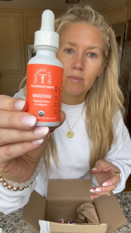 The power of mushrooms 🍄 Seriously! Watch the doc Fantastic Fungi and then grab some of their drops. I promise you’ll see the benefits. My personal favorite is mood and beauty! Easy to use and taste great! 

#LTKbeauty #LTKFind #LTKhome