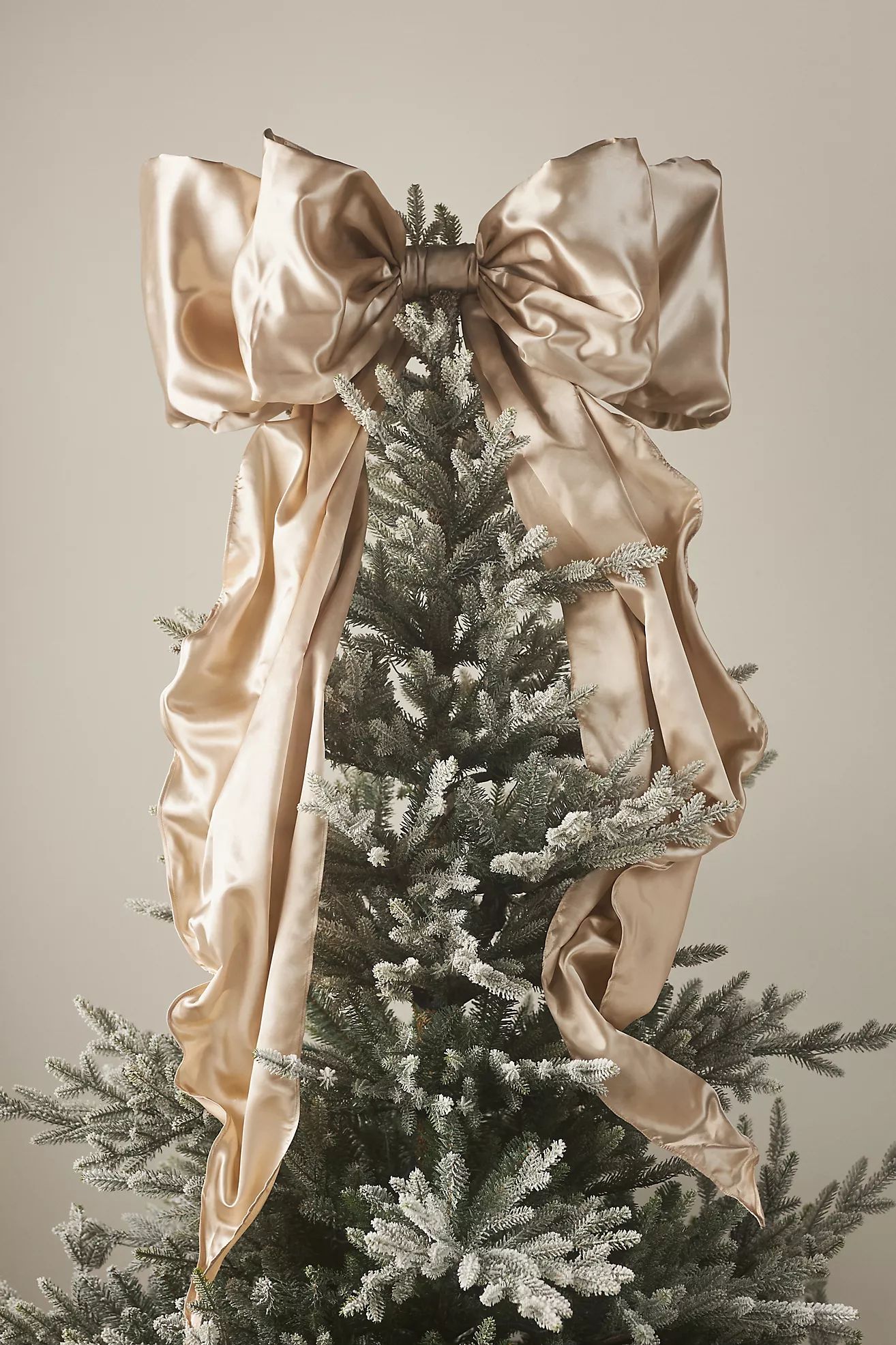 Satin Bow Tree Topper | Anthropologie (US)