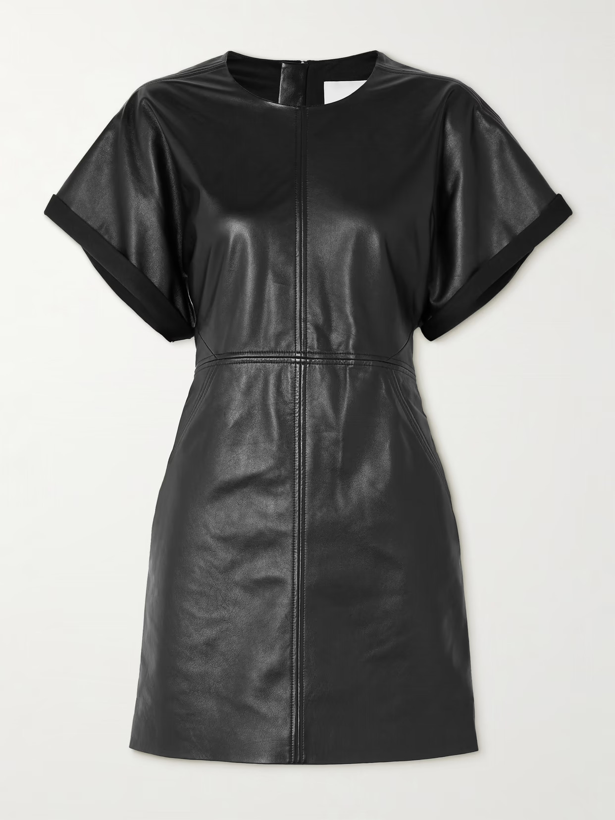 Isabel Marant - Faustilia Leather Mini Dress - Black | NET-A-PORTER (US)