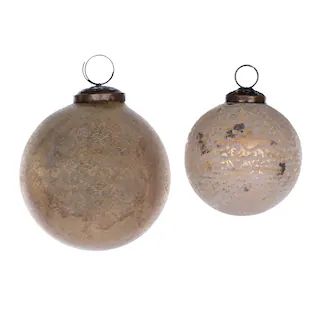 12ct. Distressed Glass Ball Ornaments | Michaels Stores