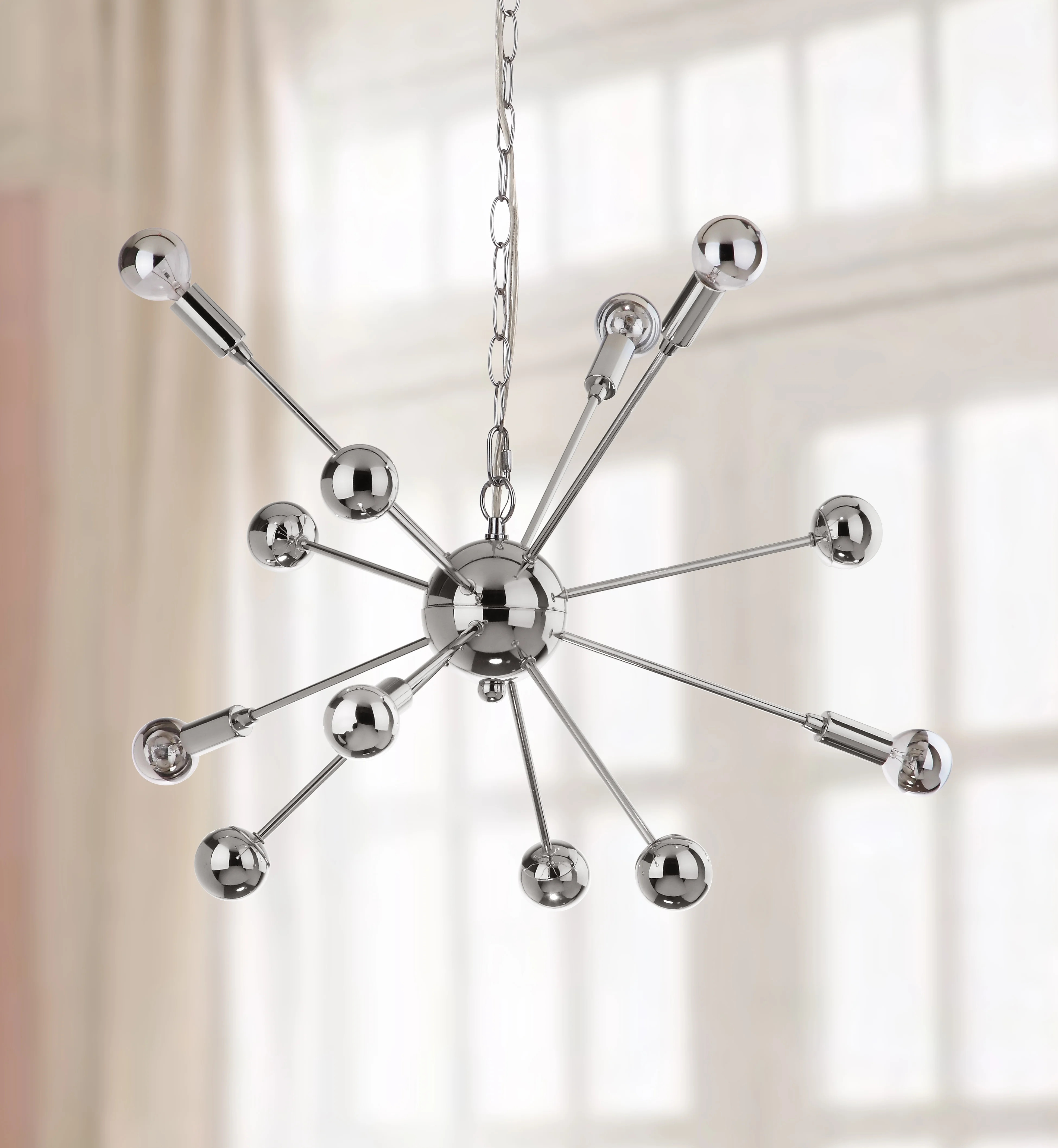 Safavieh Matrix Sputnik 6 Light Chrome 24.75 in. Dia. Pendant - Walmart.com | Walmart (US)