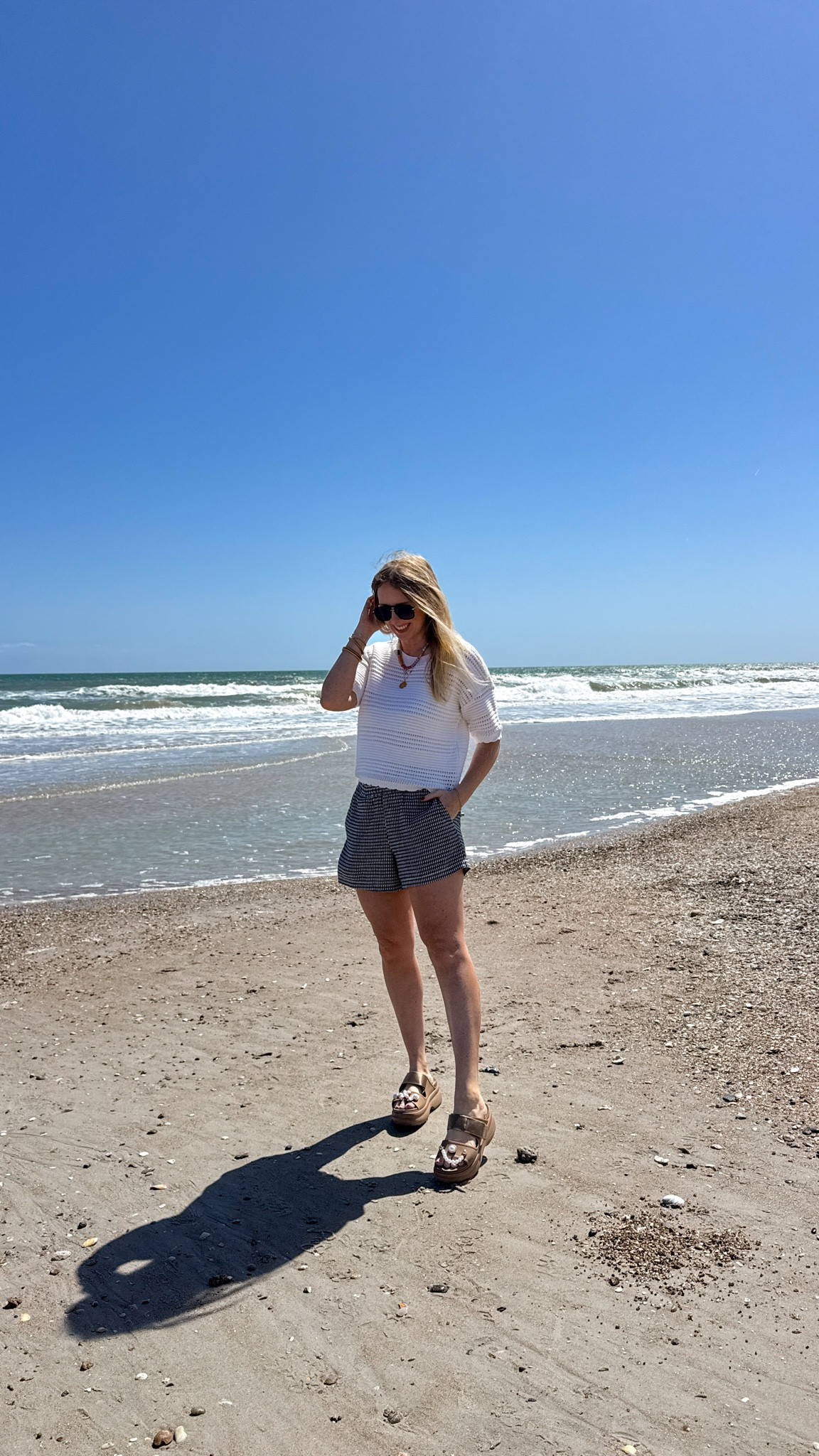 Gingham shorts + sweater tee on sale under $25!

#LTKmomlife #LTKootd #LTKSaleAlert