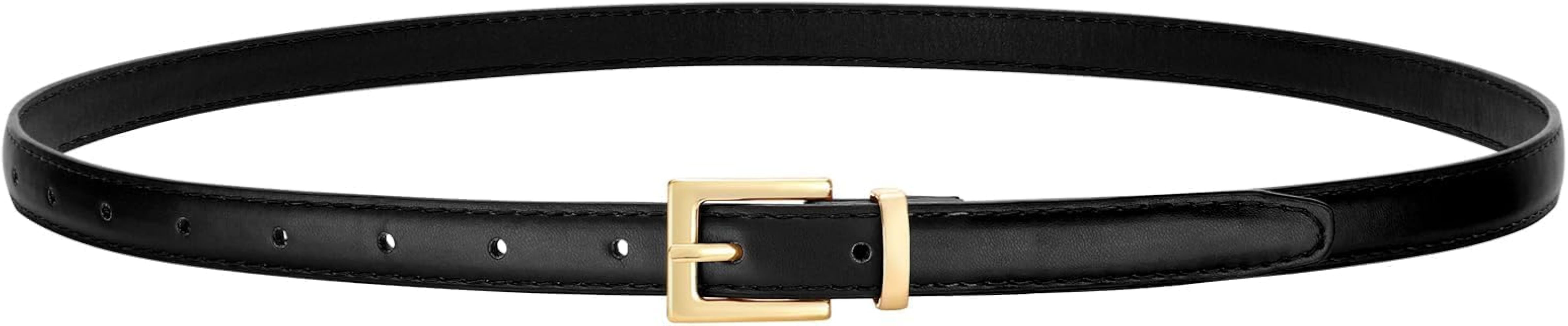 VONMELLI Skinny Leather Belts for Women, Thin Fashion Women's Skinny Belts Ladies Belts for Jeans... | Amazon (US)