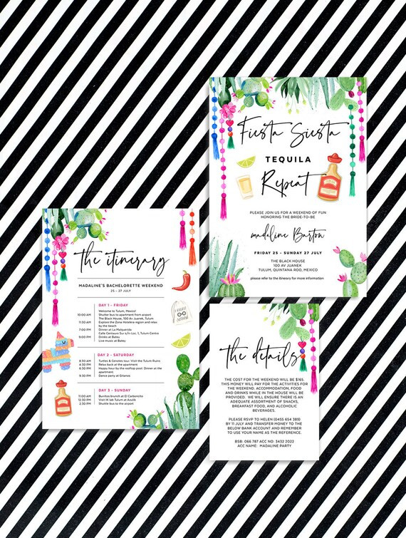 Fiesta Siesta Tequila Repeat Final Fiesta Bachelorette | Etsy | Etsy (US)