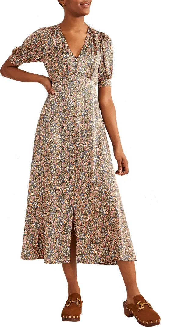 Paisley Satin Dress | Nordstrom