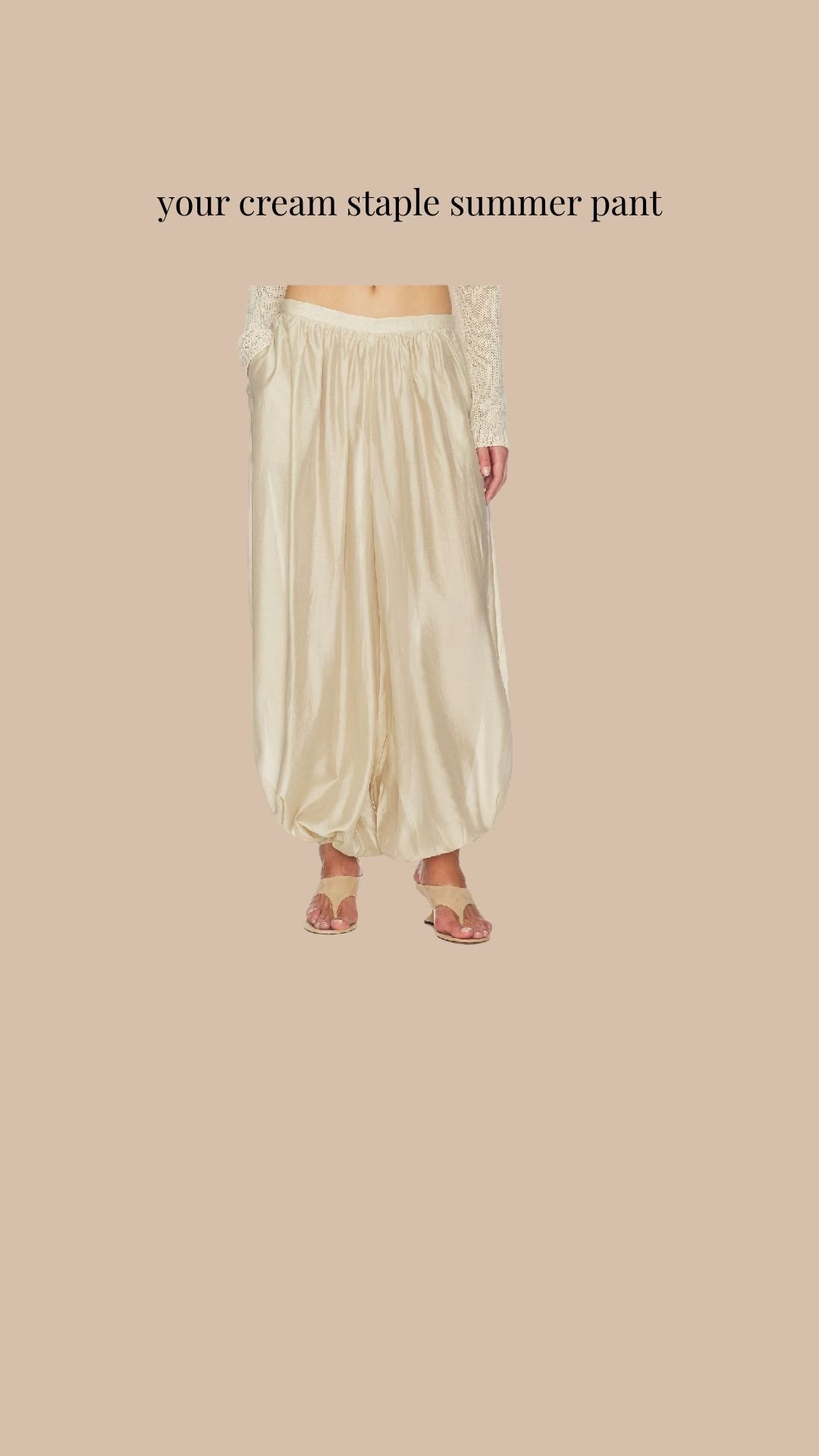 Your staple summer cream pant!