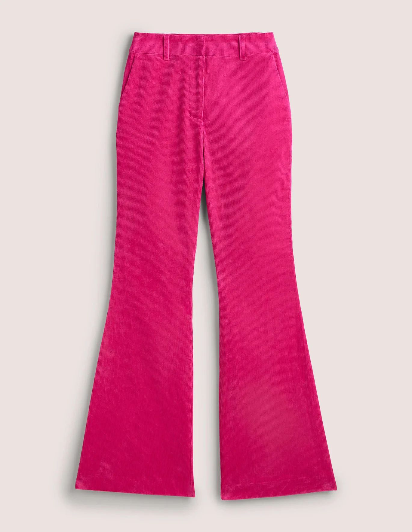 High Rise Flared Pants - Wild Watermelon PinK | Boden US | Boden (US)