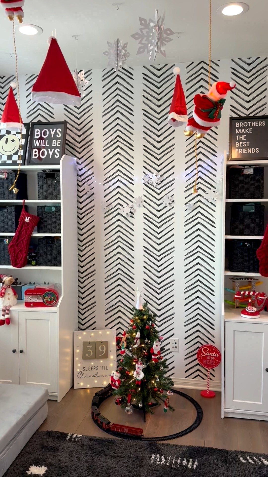 Christmas playroom for the kids ❤️🎄🎅🏻
I love seeing their excitement 😍 my favorite room in the house! 

Amazon, Target, Christmas decorations, Christmas decor for kids, Christmas playroom, kids Christmas tree, Christmas train, Christmas books, letters to santa, Christmas phone, Christmas radio, Christmas countdown, initial stockings, string lights 

#LTKSeasonal #LTKHoliday #LTKmomlife