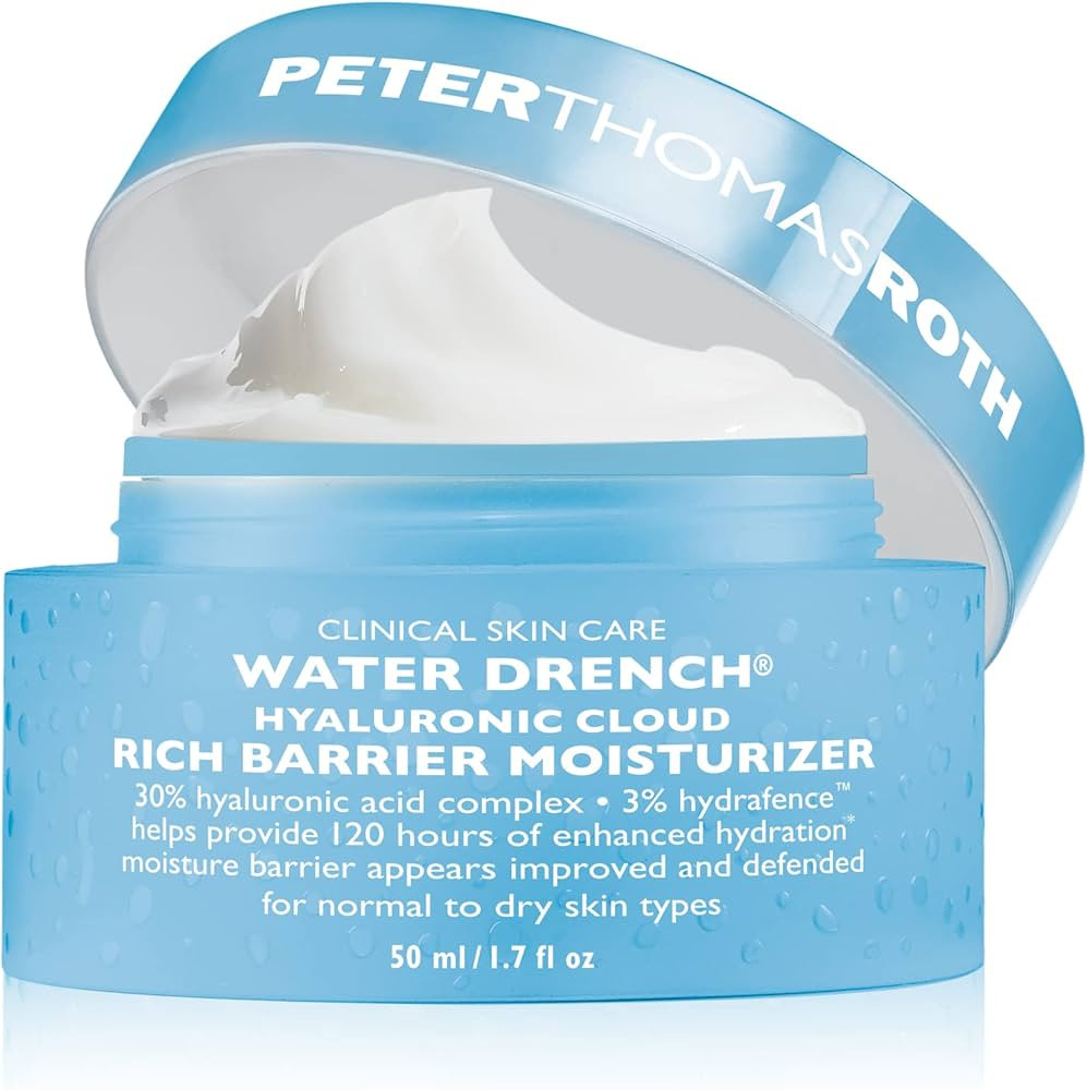 Peter Thomas Roth | Water Drench® Hyaluronic Cloud Rich Barrier Moisturizer | Hyaluronic Acid Ba... | Amazon (US)