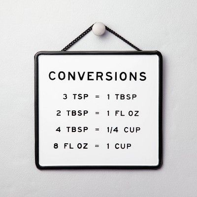 Kitchen Conversions Wall Sign Black/White - Hearth & Hand™ with Magnolia | Target