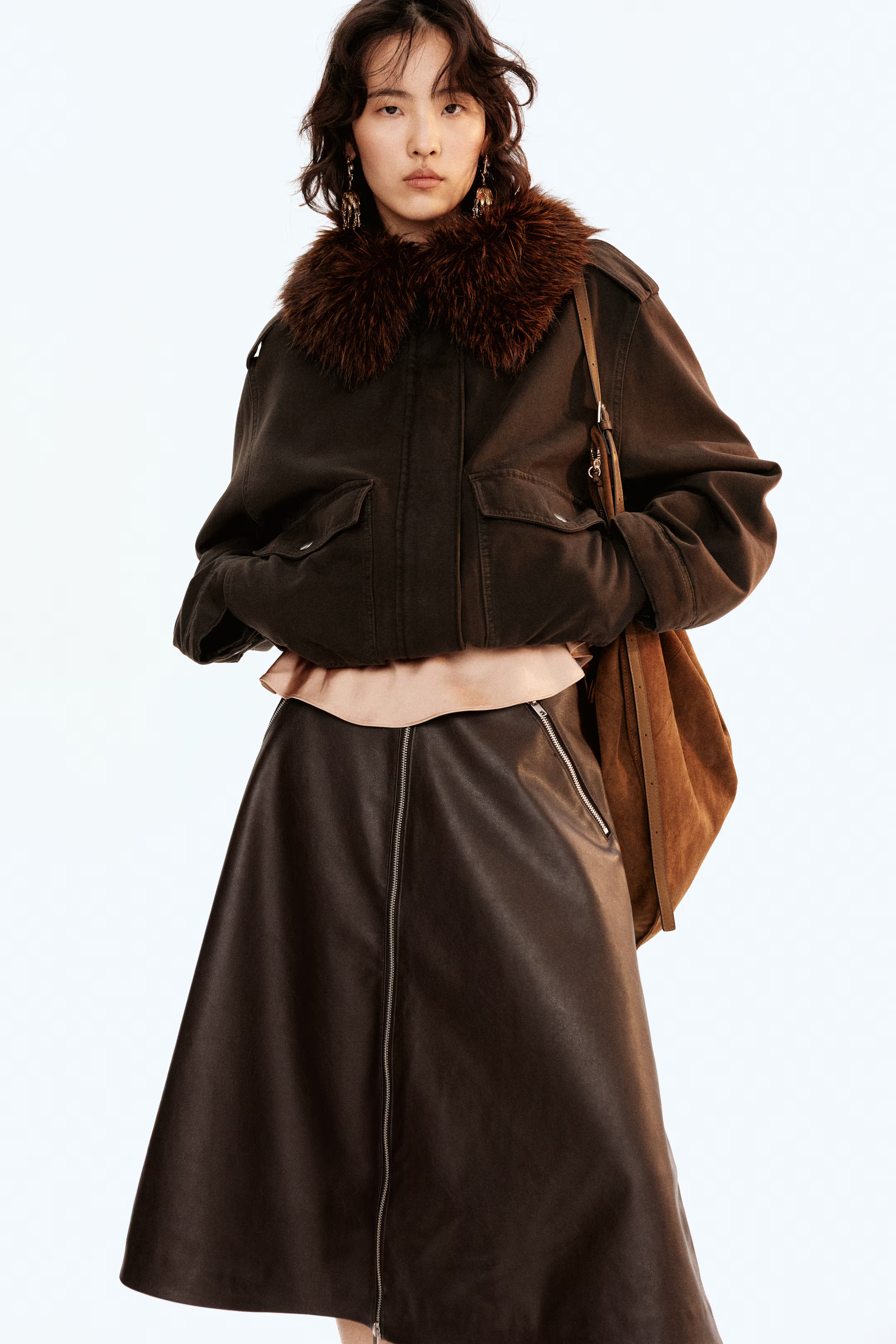 Rock in A-Linie mit Coating | H&M (DE, AT, CH, NL, FI)