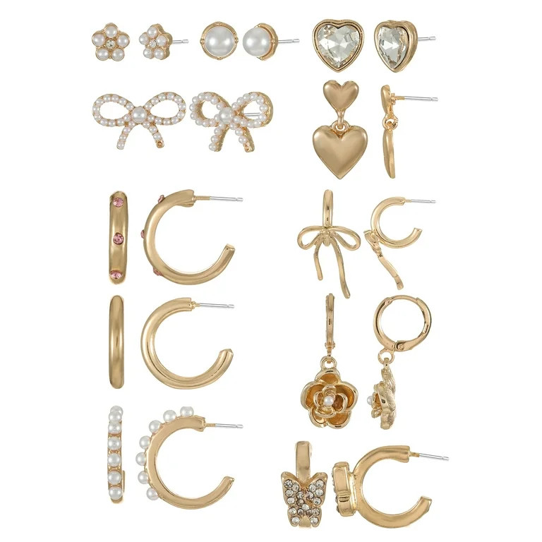 Packed Party Goldtone Earring Set Advent Calendar | Walmart (US)