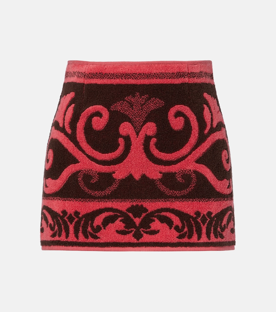 Valentino Cotton terry jacquard miniskirt | Mytheresa (US/CA)