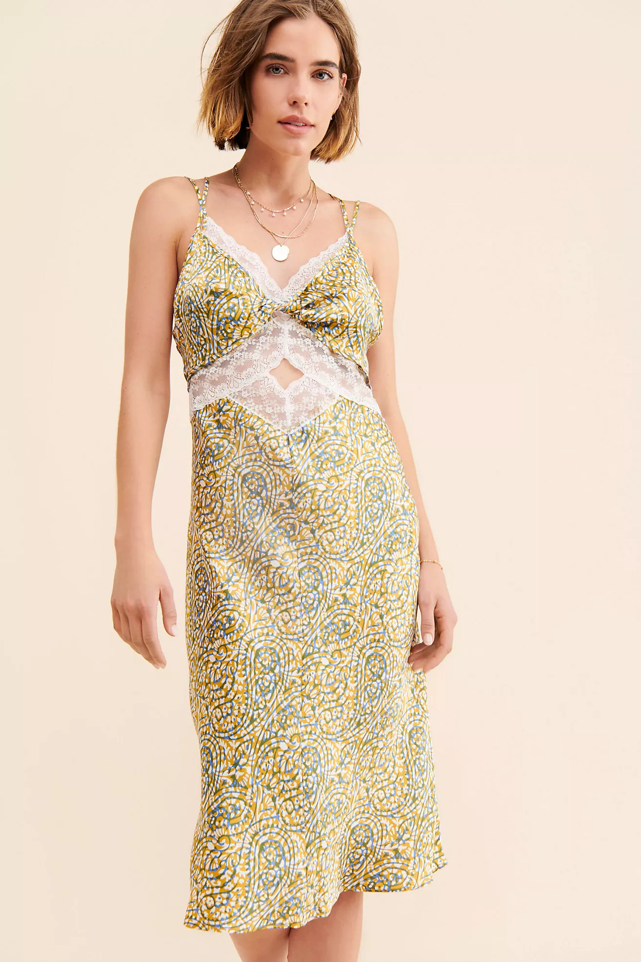 Paisley Slip Dress | Anthropologie (US)
