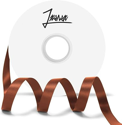 1/2 Inch Copper Double Faced Satin Ribbon Polyester Continuous Ribbon DIY Bows Bouquet Decoration... | Amazon (US)