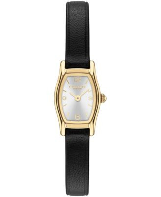Women's Greta Black Leather Strap Watch 15.3mm | Macy's