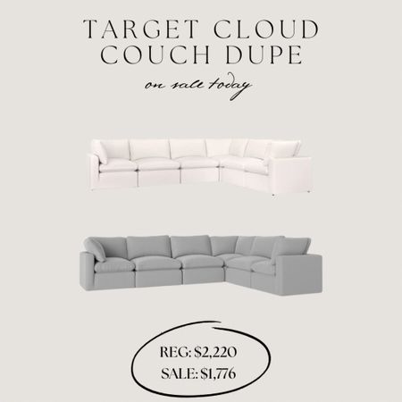 Target cloud couch dupe on major sale today! 

#LTKsalealert #LTKhome