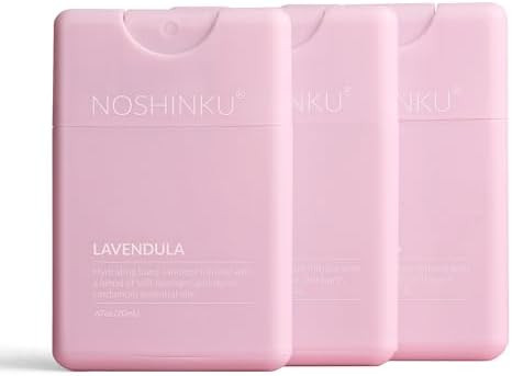 Noshinku - Refillable Hand Sanitizer Lavendula 3-Pack, Travel Size Spray with Hydrating Botanical... | Amazon (US)