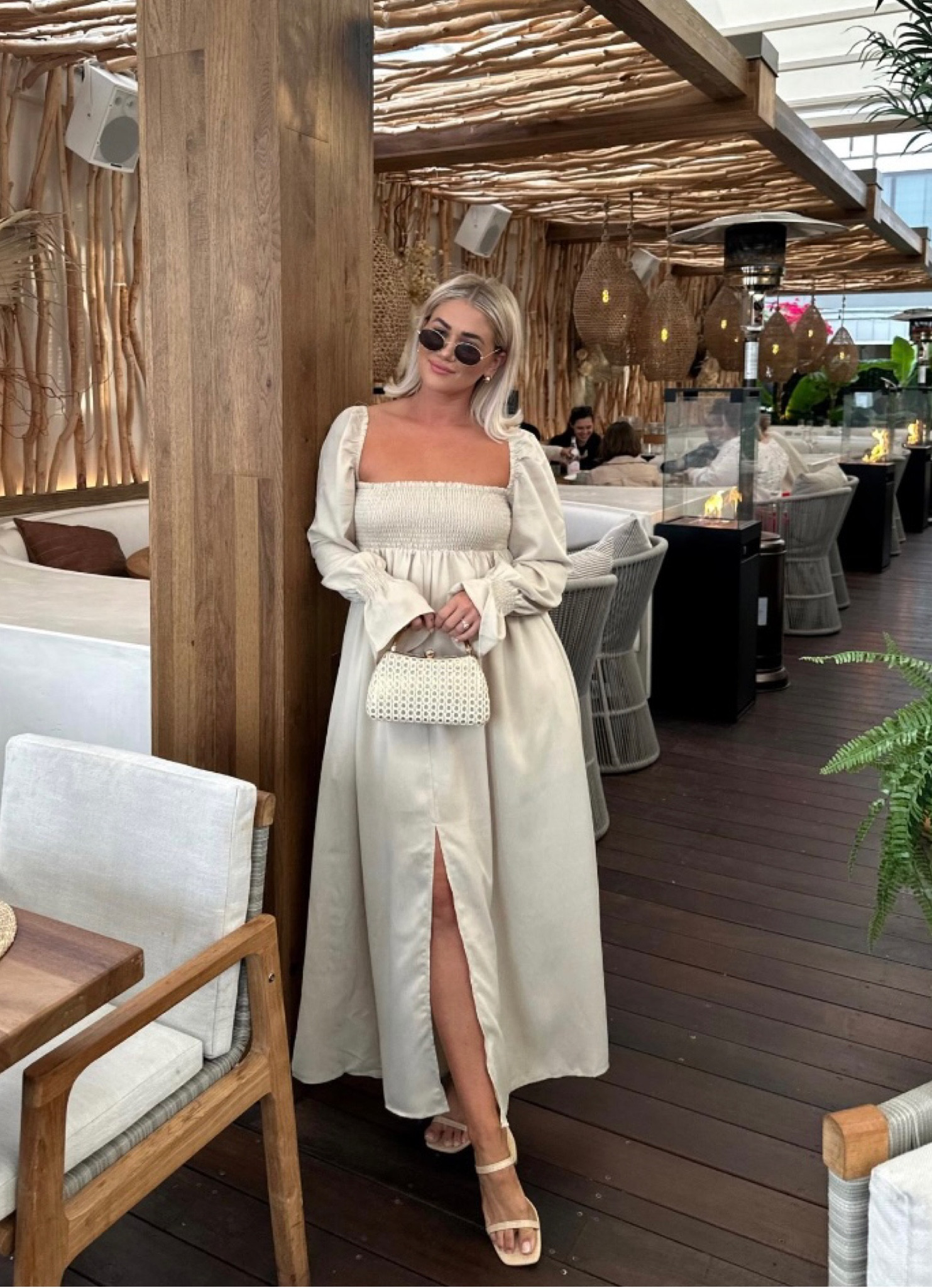 Neutral maxi dress - perfect for summer! 

Dress // small (runs large) 

#midsize #summerstyle

#LTKSeasonal