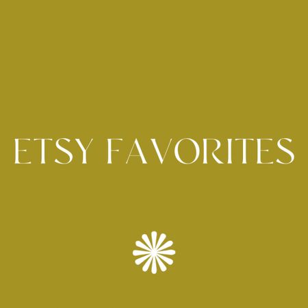 QUICK PICKS: Etsy favorites 🧡