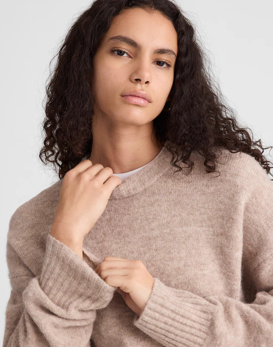 CloudSoft Drop-Shoulder Crewneck Sweater | Madewell