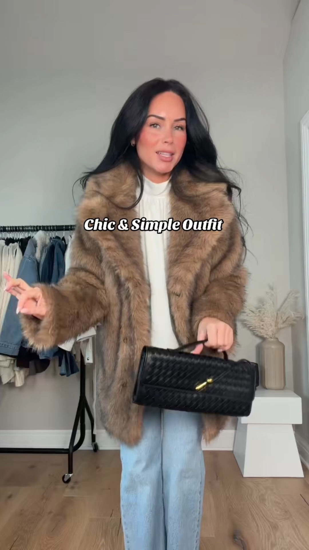 Chic and simple outfit ✨ I will have this look added to my LTK in the outfit inspo section. 

My sizing 5’7, 145lbs, 32dd
I’m wearing size small tops, size 27 curve love R jeans



#LTKSaleAlert #LTKU #LTKHoliday