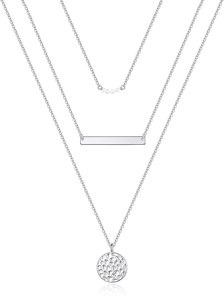 Turandoss Dainty Layered Choker Necklace, Handmade 14K Gold Plated Y Pendant Necklace Multilayer ... | Amazon (US)